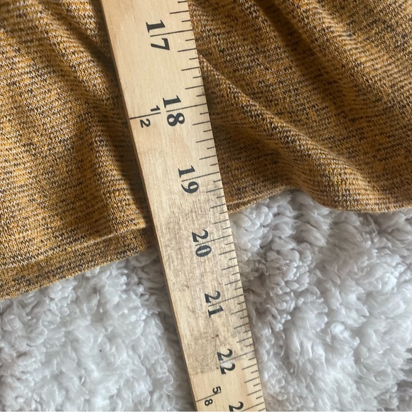 Tansy Shirt Womens Small Gold Orange Yellow Peplum Top Buttons Short Sleeve - Picture 6 of 8